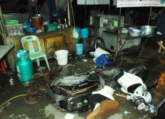 No one was seriously injured, and the damage minimal, but it certainly was a few terrifying seconds for people involved.